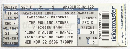 Billet concert ticket stub - , the