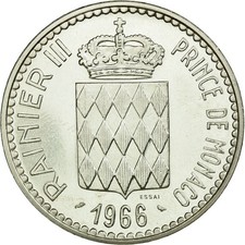 Monaco, 10 Francs, 1966