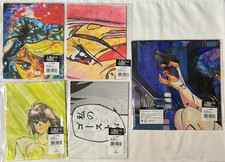 Lot de 5 The World of Shirow Masamune Ghost in the Shell Bandana 1 & Tenugui 4