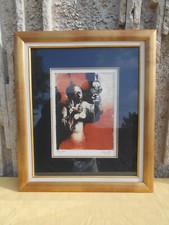 LITHOGRAVURE "FEMME A LA LAMPE" SUR PAPIER VELIN (1990) par "MANOLO RUIZ PIPO"