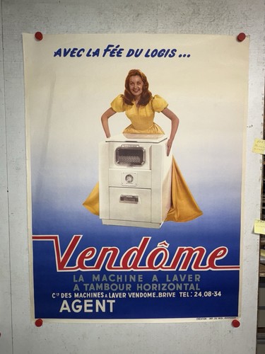 Rare affiche ancienne machine - affiche,