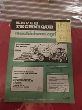 REVUE TECHNIQUE INTERNATIONAL Harvester 946 1046 1246 Claas mercator Senator