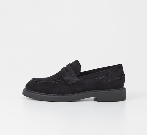 Mocassin femme cuir suédé - en,