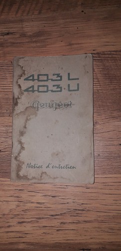 Peugeot 403 - u, notice