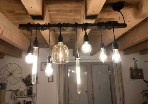 Lustre industriel déporté - lustre,