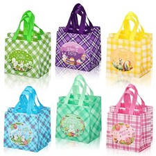 12Pcs Panier Paques Enfant Sachet Paques pour Chocolat de Paques Sac Paques a...
