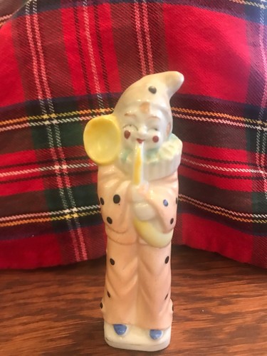 Vintage porcelain clown - vintage,
