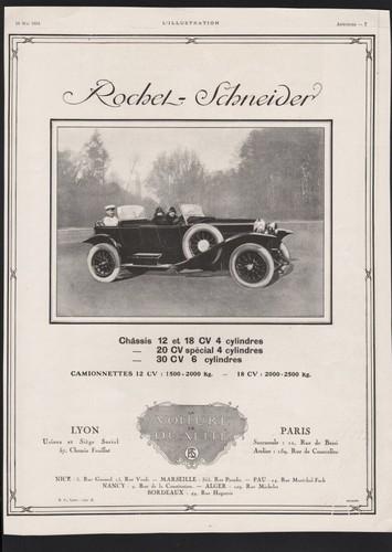 Pub 1924 automobile rochet - pub,