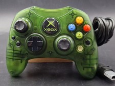 Manette Xbox Microsoft Green Clear Halo Edition en loose - Très Bon Etat