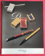 Publicité de presse BRIQUET  &Stylo Luxe S.T DUPONT Paris Plume Feutre et Bille