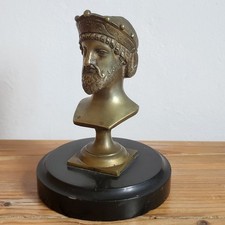 Buste en Bronze Roi Couronné