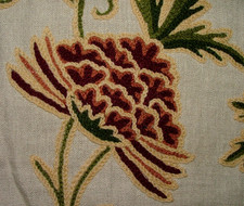 Tissu De Rideau En Broderie