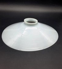 Ancien Abat Jour Opaline Lisse Ø 23,6 cm Lustre  Suspension n°1B