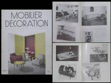 MOBILIER ET DECORATION N°8 1952 RENOU ET GENISSET (DEDICACE), MATHIEU MATEGOT