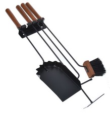 Aqbau® Ensemble D'Accessoires De Cheminée Suspendu 4 Pièces