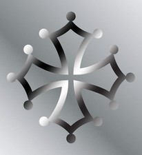 Sticker vinyle adhésif Croix