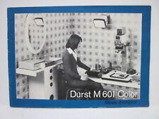 Mode d'Emploi  :   Durst M 601 Color  - AGRANDISSEUR