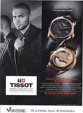 PUBLICITE ADVERTISING  2012  TISSOT la montre LOCLE CHRONOMETRE par Tony Parker