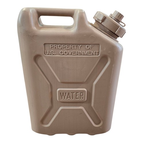 Gallon tan water jug - water, us