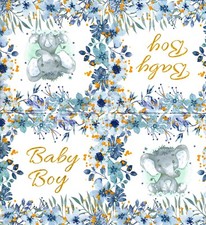 Serviettes en papier naissance bébé garçon fleurs.Napkins birth baby boy flowers