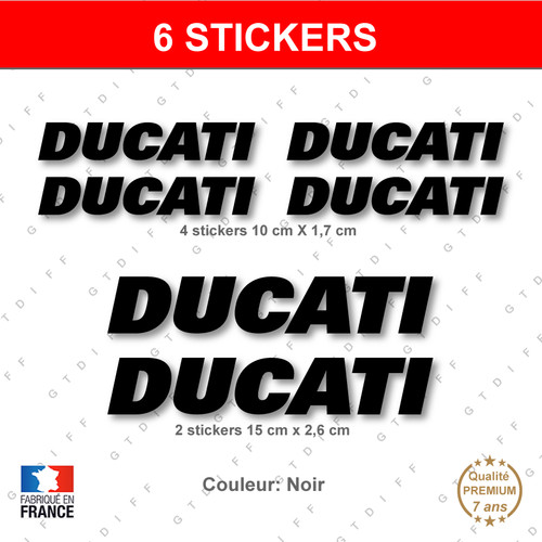 Stickers ducati noir - stickers,