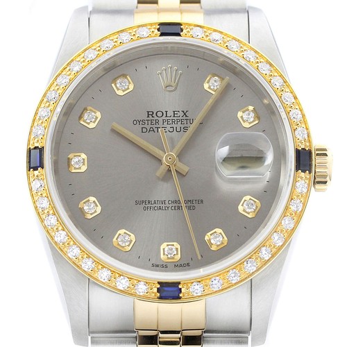 Rolex datejust 18k jaune - jaune, &
