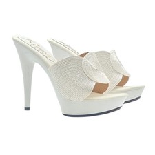 Mules Femme En Tissu Fait Main