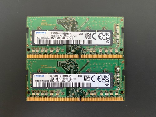 Lot 2x16gb ram samsung - ram, ddr4