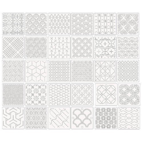 Pochoirs pointes 12 x - pochoirs, de