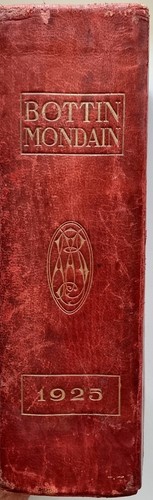 Rare bottin mondain 1925 - rare,