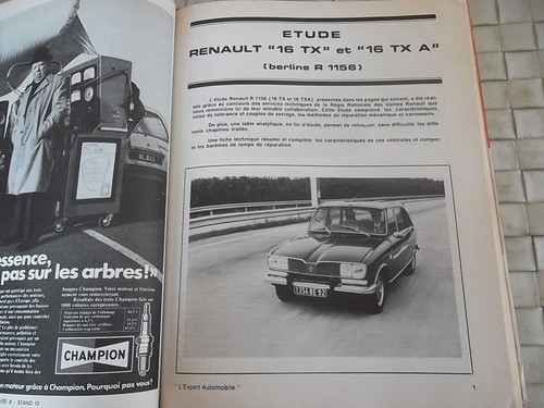 Revue technique renault - 16, tx