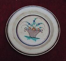 RARE MAGNIFIQUE assiette faïence forges les eaux a décors bouquet fleurs 19 eme