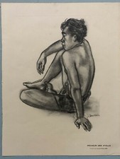 BOULLAIRE J  PECHEUR DES ATTOLS GRAVURE 