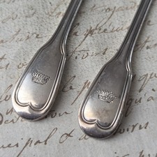 2 Cuillères Moka Couronne