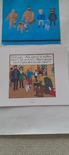 TINTIN EX LIBRIS 3 TIRE A PART AFFICHETTE  HERGE MOULINSART VOL 714 POUR SYDNEY