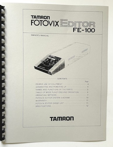 Tamron fotovix editor 100 - fotovix,