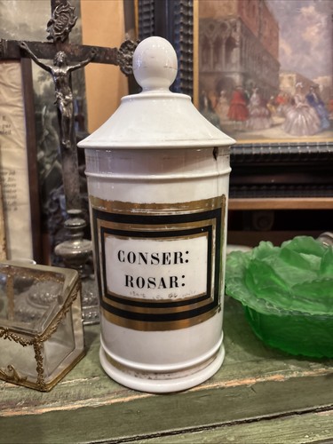 Ancien pot pharmacie en - a,