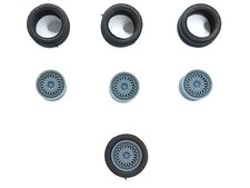 4 roues ø14.70 mm avec jantes rayons - 3D Creative - 1:43