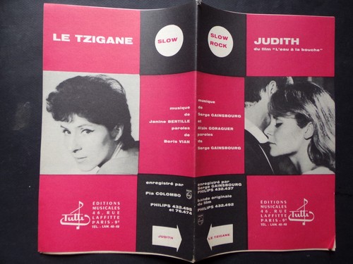 Partition judith gainsbourg - partition,