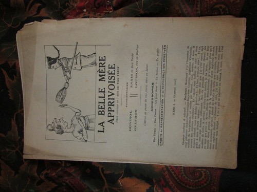 Ancien programme piece theatre - programme,