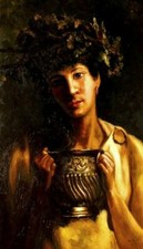 portrait jeune ephebe peinture