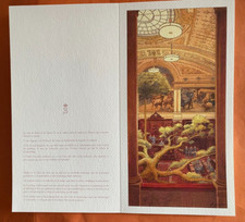 SCHUITEN  RARE CARTON PRESENTATION LITHOGRAPHIE SENAT DE BRUXELLES ETAT NEUF