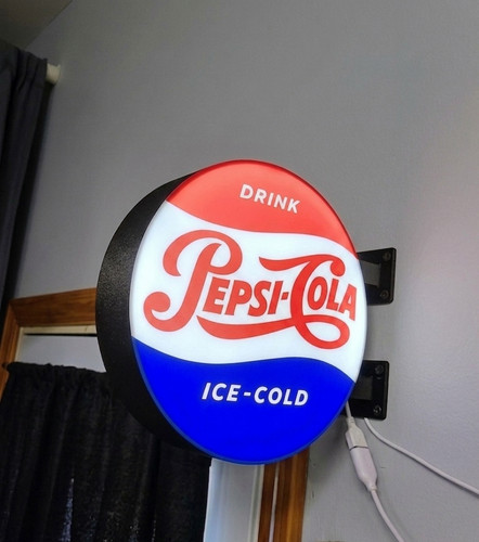Enseigne lumineuse pepsi cola - enseigne,