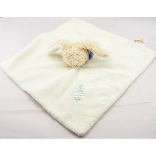 Doudou plat lapin - , blanc
