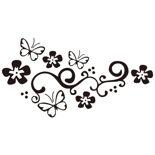 Stickers voiture fleurs - stickers,