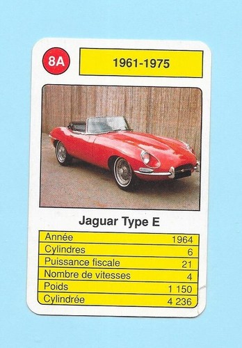 Carte 1961 1975 - carte, n°8a