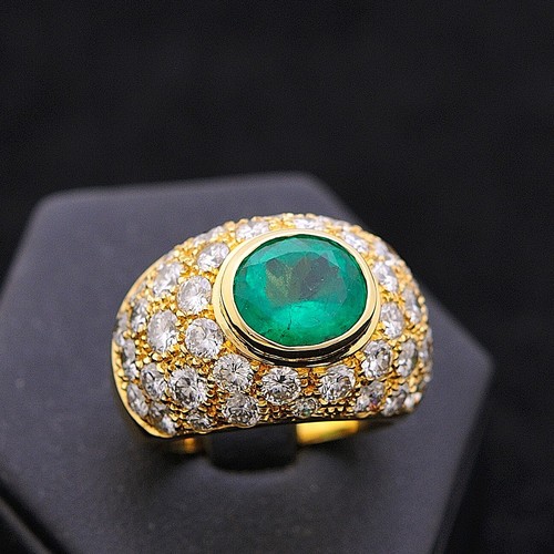 Bague dôme kt brillants - kt,