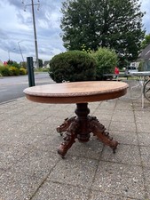 TABLE PIED CENTRALE EN CHÈNE