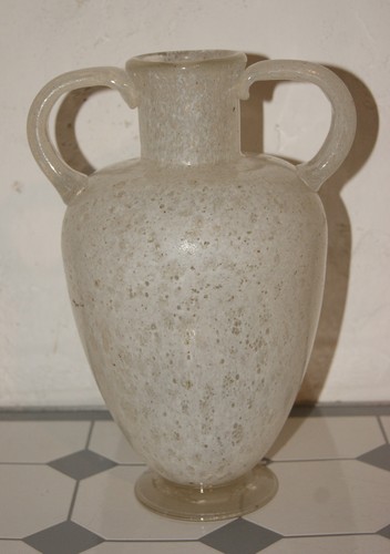 Vase verre soufflé deux anses