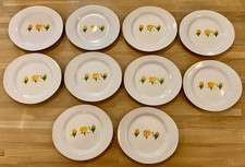 Série de 10 assiettes ovales